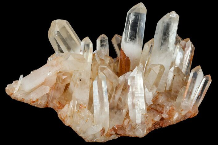 Tangerine Quartz Crystal Cluster - Madagascar #112813